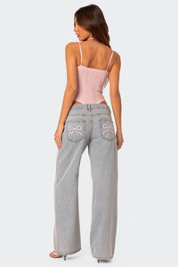 Aurrelia | Emma Bow Tie Jeans