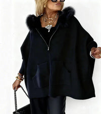 Maribelle | Casual Hooded Coat with Fur Collar