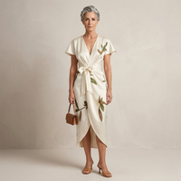 Ruby - Timeless Floral Wrap Dress